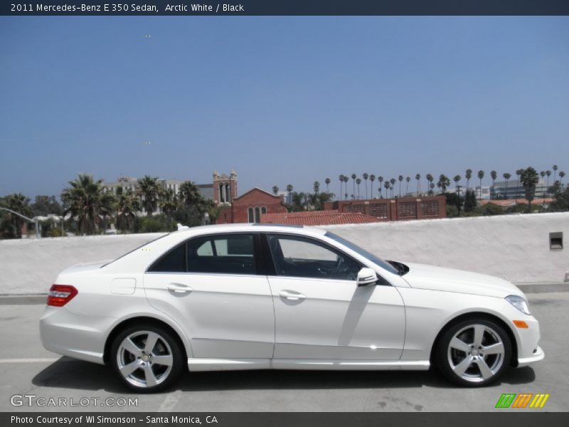 Arctic White / Black 2011 Mercedes-Benz E 350 Sedan