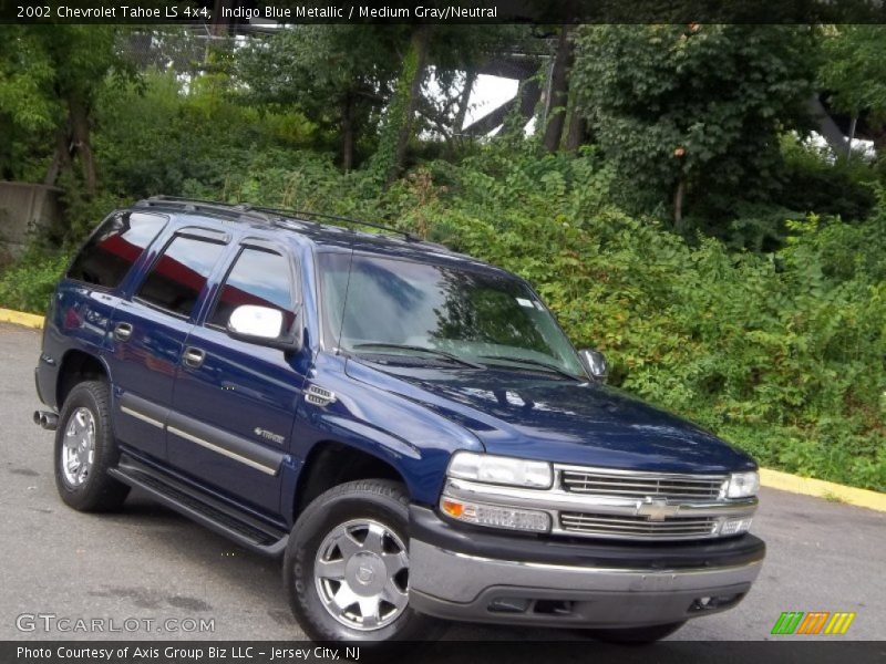 Indigo Blue Metallic / Medium Gray/Neutral 2002 Chevrolet Tahoe LS 4x4