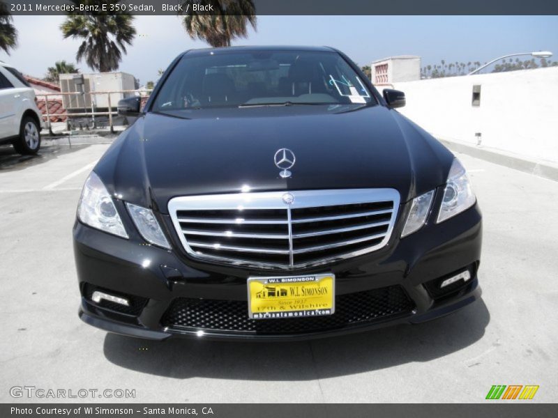 Black / Black 2011 Mercedes-Benz E 350 Sedan