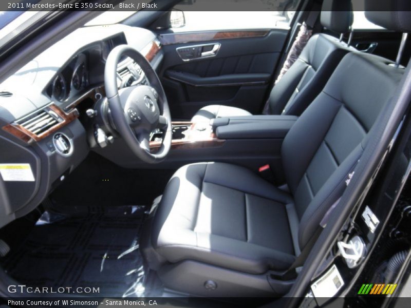 Black / Black 2011 Mercedes-Benz E 350 Sedan