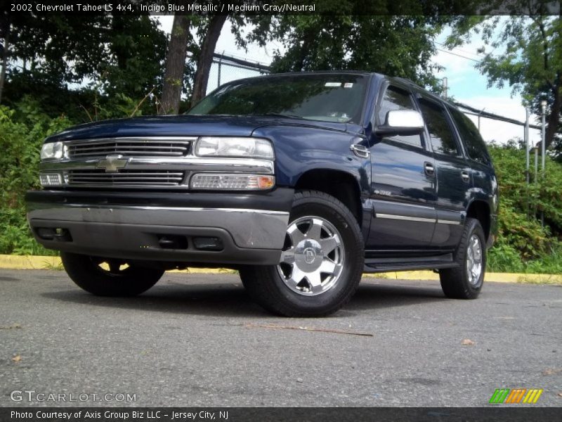 Indigo Blue Metallic / Medium Gray/Neutral 2002 Chevrolet Tahoe LS 4x4