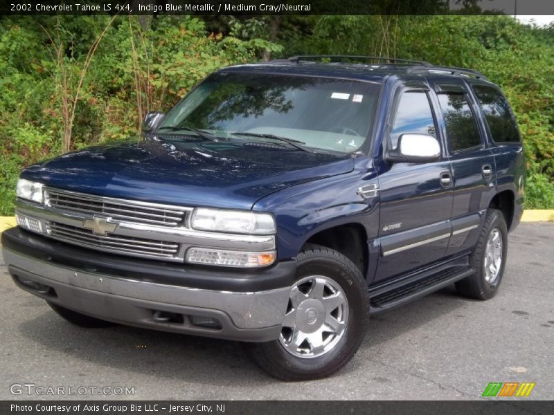 Indigo Blue Metallic / Medium Gray/Neutral 2002 Chevrolet Tahoe LS 4x4