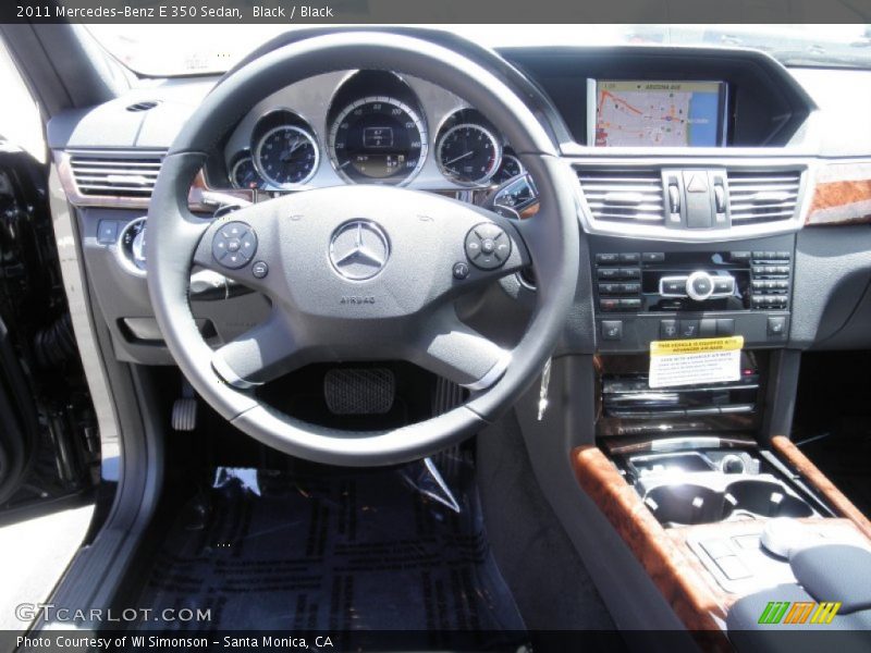 Black / Black 2011 Mercedes-Benz E 350 Sedan