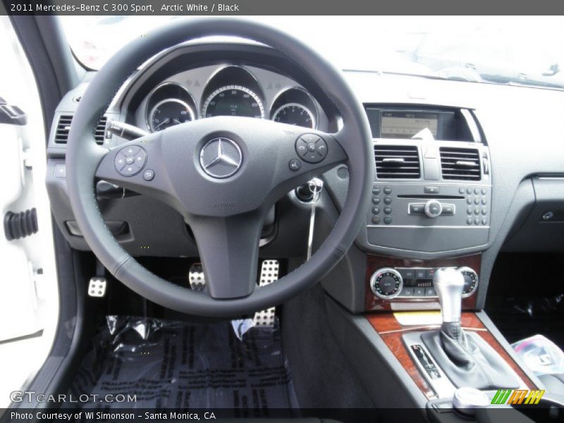 Arctic White / Black 2011 Mercedes-Benz C 300 Sport