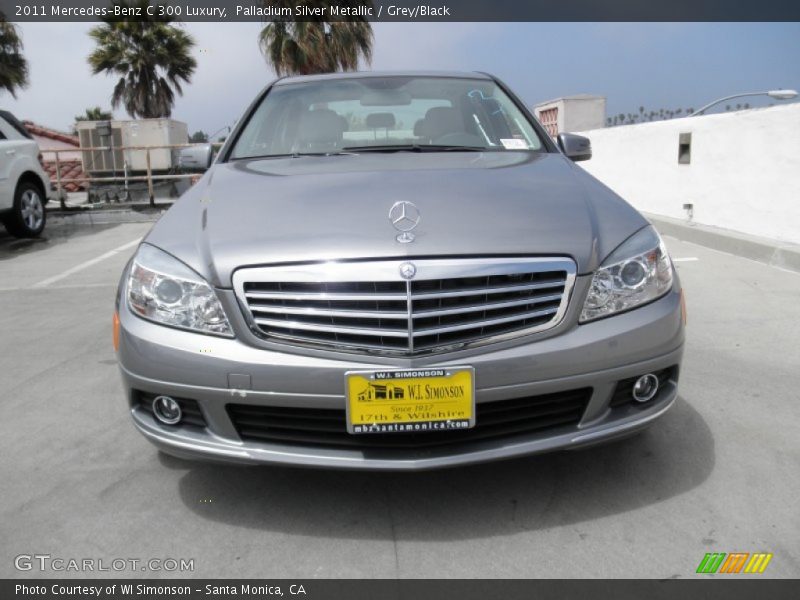 Palladium Silver Metallic / Grey/Black 2011 Mercedes-Benz C 300 Luxury