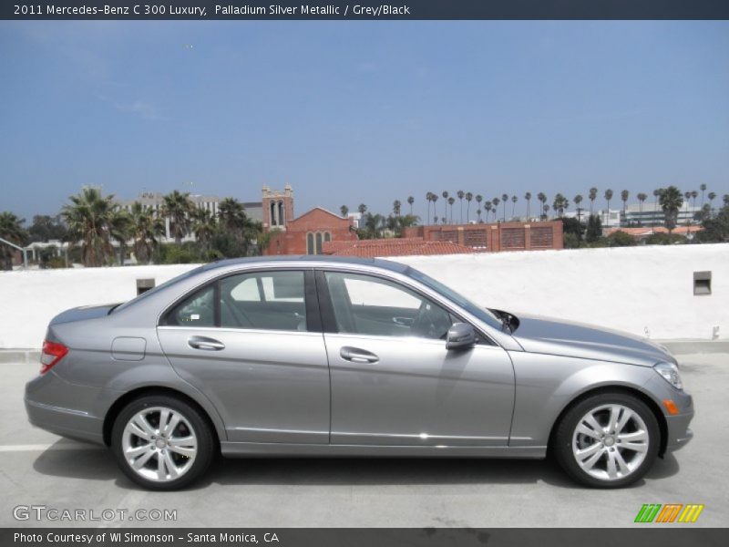 Palladium Silver Metallic / Grey/Black 2011 Mercedes-Benz C 300 Luxury