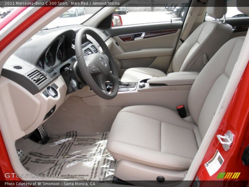 Mars Red / Almond/Mocha 2011 Mercedes-Benz C 300 Sport