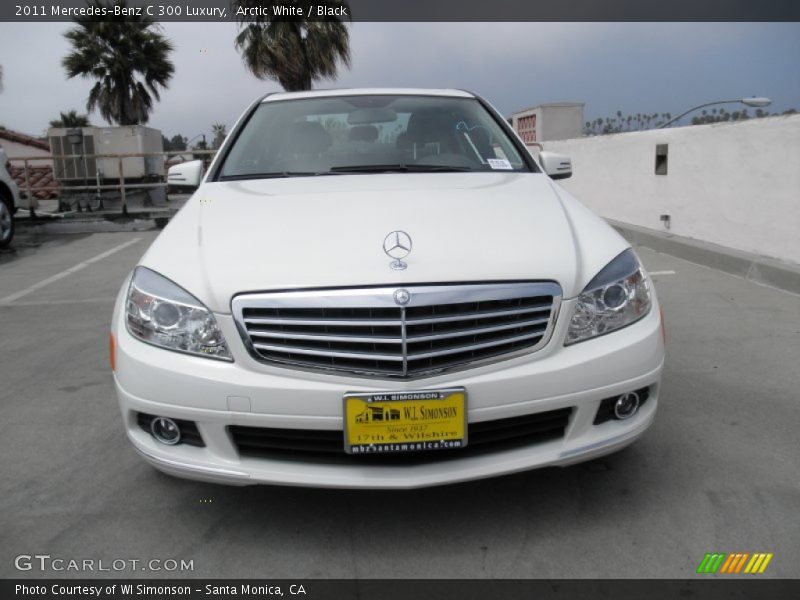 Arctic White / Black 2011 Mercedes-Benz C 300 Luxury
