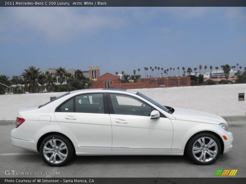 Arctic White / Black 2011 Mercedes-Benz C 300 Luxury