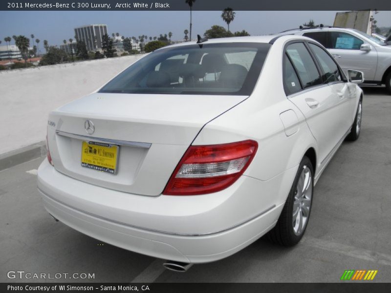 Arctic White / Black 2011 Mercedes-Benz C 300 Luxury