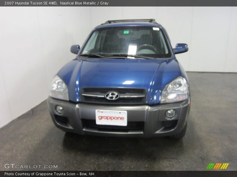 Nautical Blue Metallic / Gray 2007 Hyundai Tucson SE 4WD