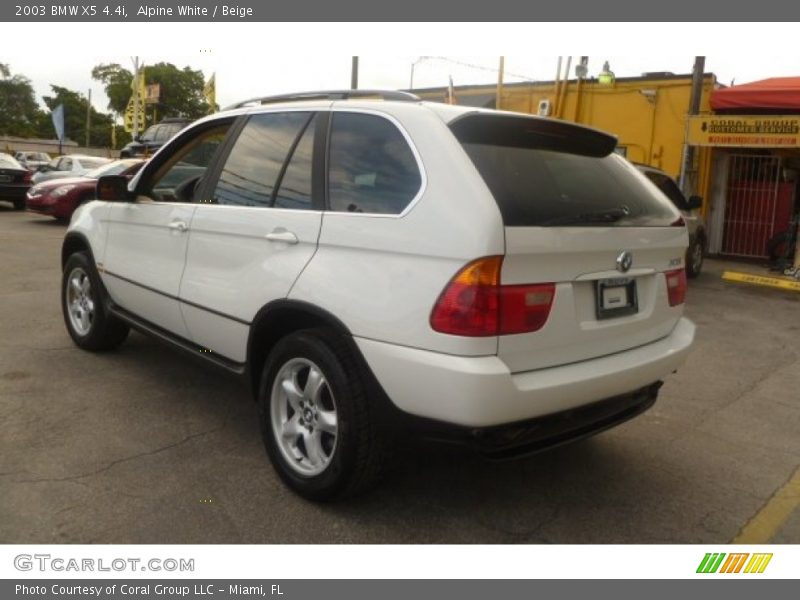 Alpine White / Beige 2003 BMW X5 4.4i
