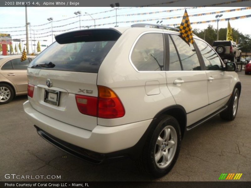 Alpine White / Beige 2003 BMW X5 4.4i