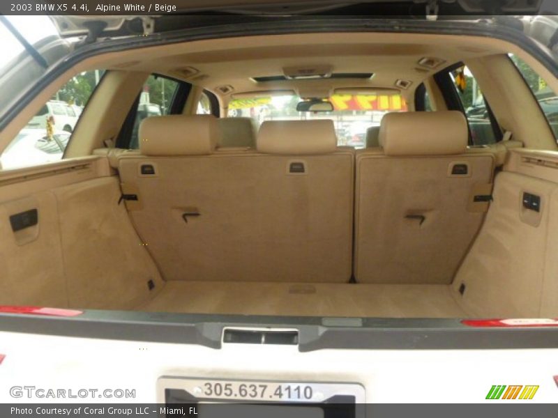 Alpine White / Beige 2003 BMW X5 4.4i