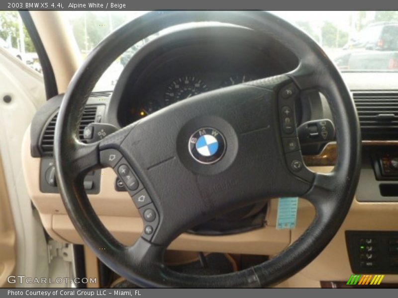 Alpine White / Beige 2003 BMW X5 4.4i