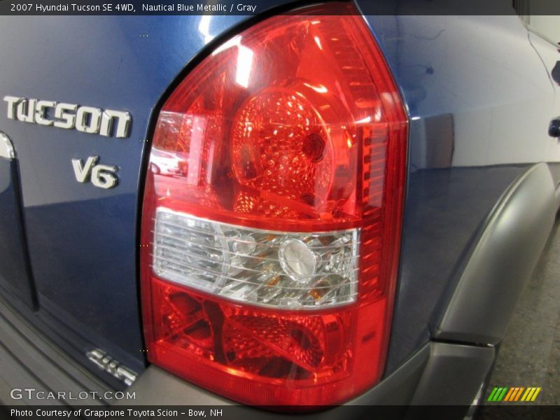 Nautical Blue Metallic / Gray 2007 Hyundai Tucson SE 4WD
