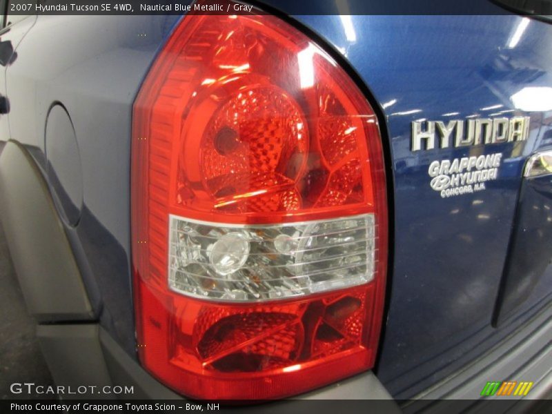 Nautical Blue Metallic / Gray 2007 Hyundai Tucson SE 4WD
