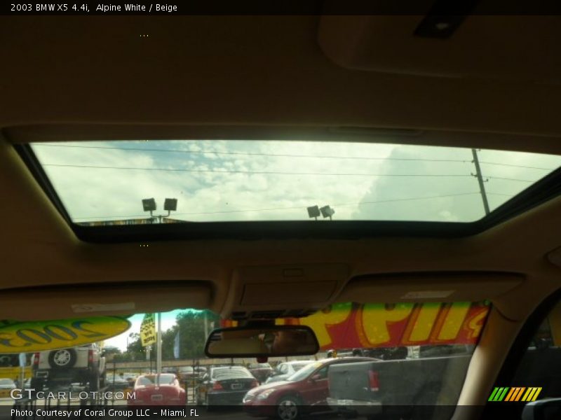 Alpine White / Beige 2003 BMW X5 4.4i