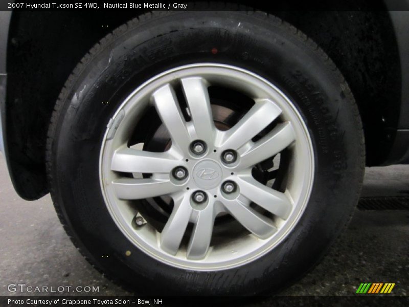 Nautical Blue Metallic / Gray 2007 Hyundai Tucson SE 4WD