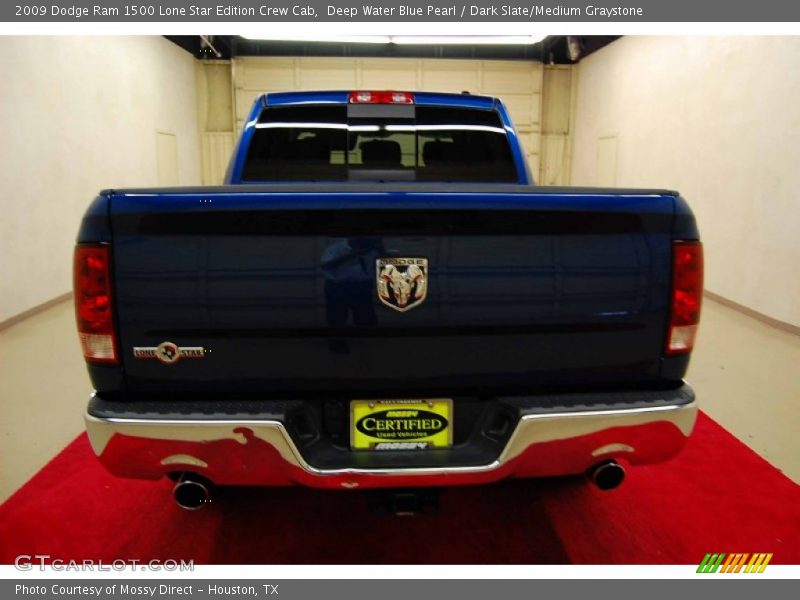 Deep Water Blue Pearl / Dark Slate/Medium Graystone 2009 Dodge Ram 1500 Lone Star Edition Crew Cab