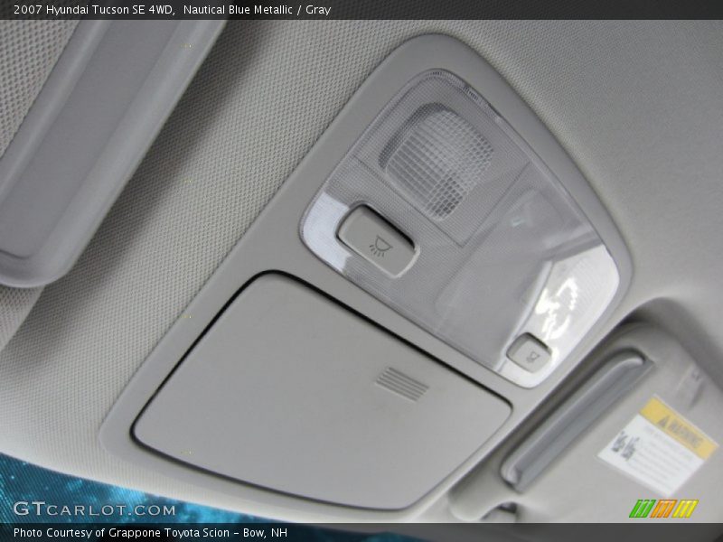 Nautical Blue Metallic / Gray 2007 Hyundai Tucson SE 4WD