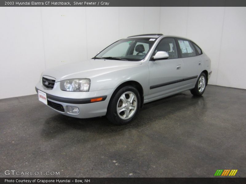 Silver Pewter / Gray 2003 Hyundai Elantra GT Hatchback