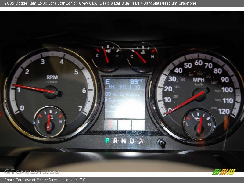Deep Water Blue Pearl / Dark Slate/Medium Graystone 2009 Dodge Ram 1500 Lone Star Edition Crew Cab