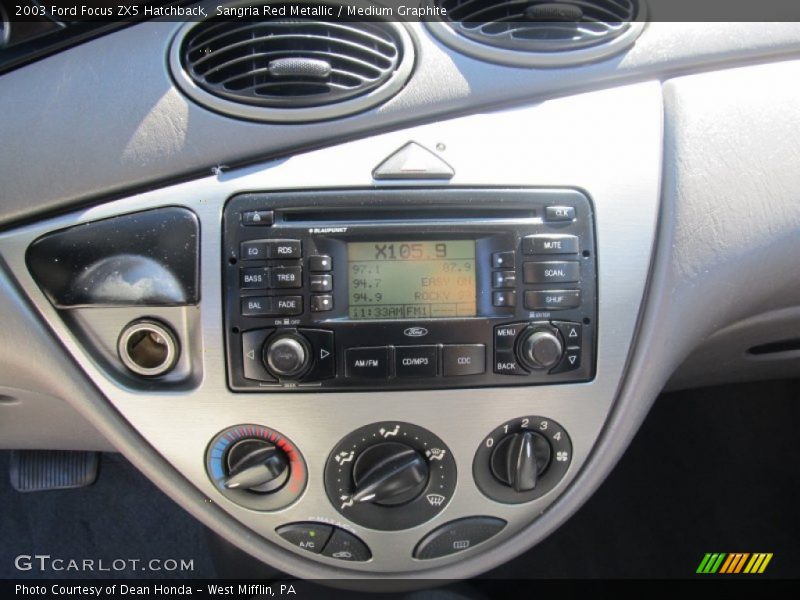 Audio System of 2003 Focus ZX5 Hatchback