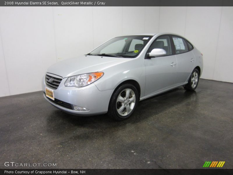 QuickSilver Metallic / Gray 2008 Hyundai Elantra SE Sedan