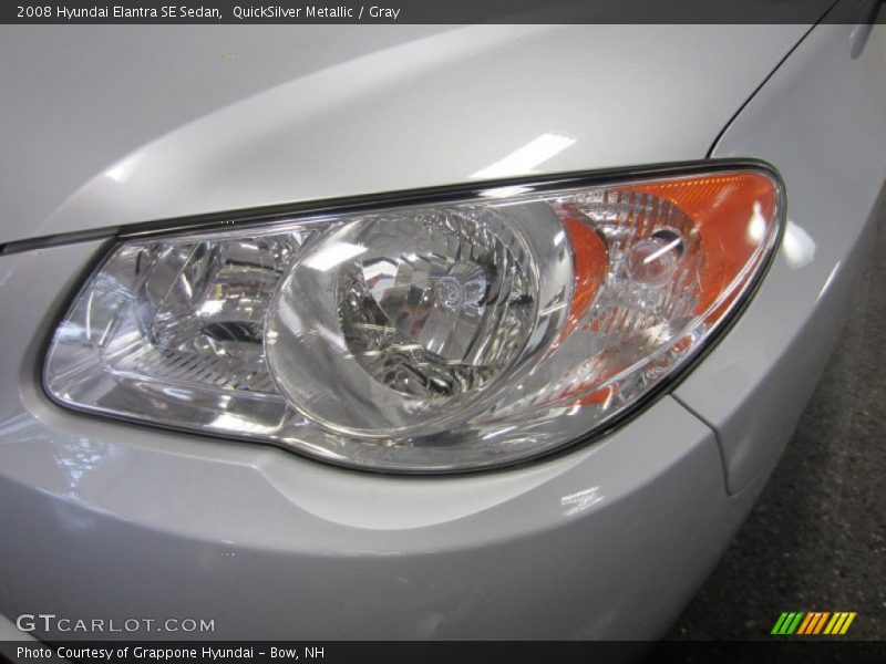 QuickSilver Metallic / Gray 2008 Hyundai Elantra SE Sedan