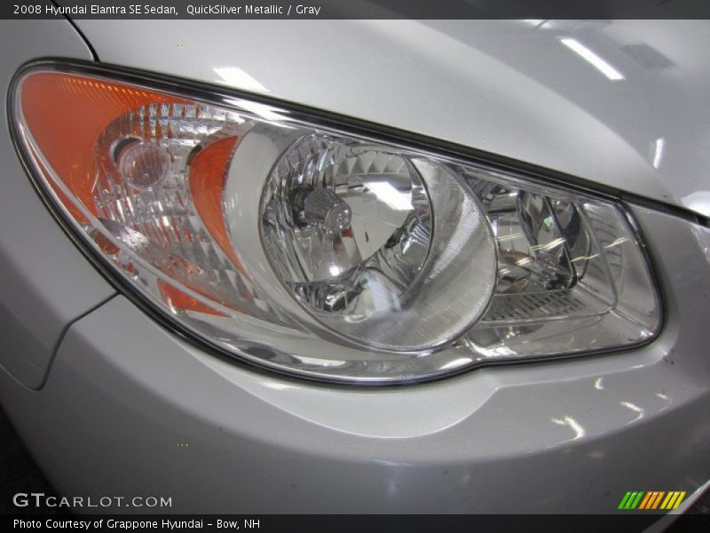 QuickSilver Metallic / Gray 2008 Hyundai Elantra SE Sedan