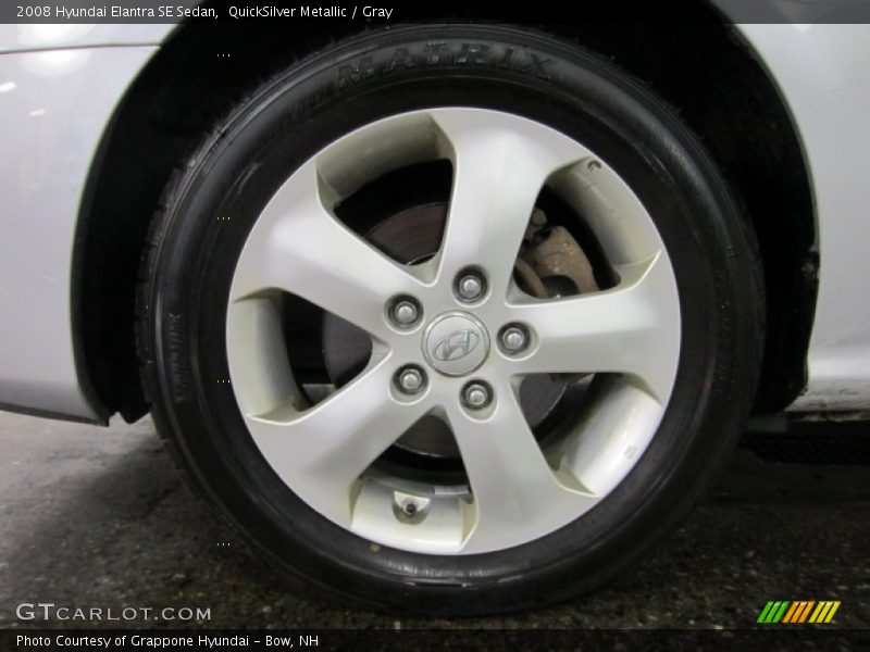 QuickSilver Metallic / Gray 2008 Hyundai Elantra SE Sedan