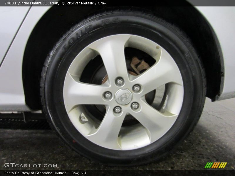 QuickSilver Metallic / Gray 2008 Hyundai Elantra SE Sedan