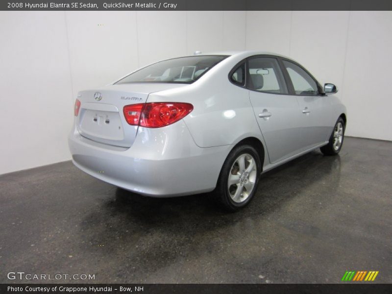 QuickSilver Metallic / Gray 2008 Hyundai Elantra SE Sedan