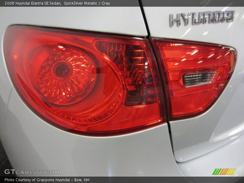 QuickSilver Metallic / Gray 2008 Hyundai Elantra SE Sedan