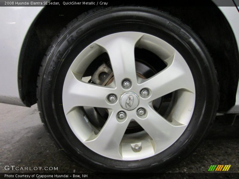 QuickSilver Metallic / Gray 2008 Hyundai Elantra SE Sedan