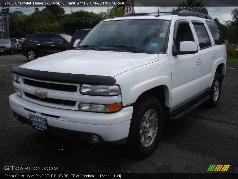 Summit White / Gray/Dark Charcoal 2003 Chevrolet Tahoe Z71 4x4