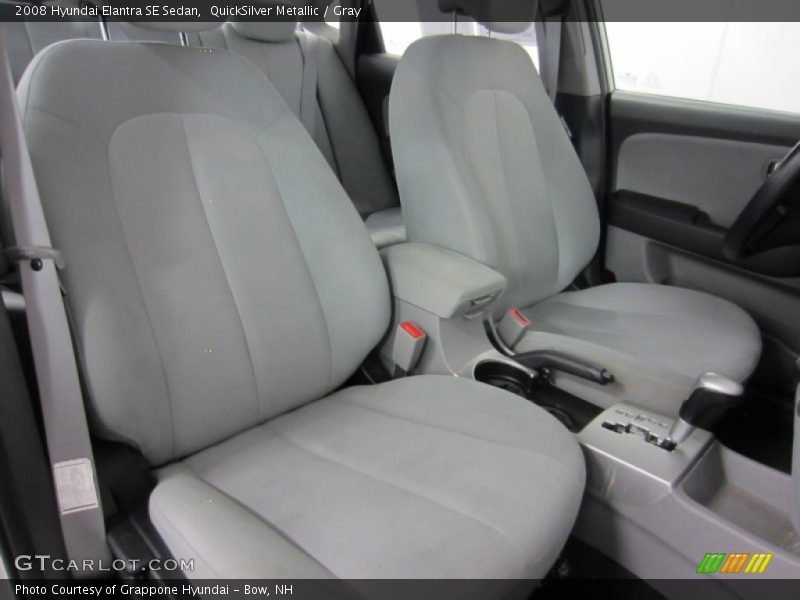 QuickSilver Metallic / Gray 2008 Hyundai Elantra SE Sedan