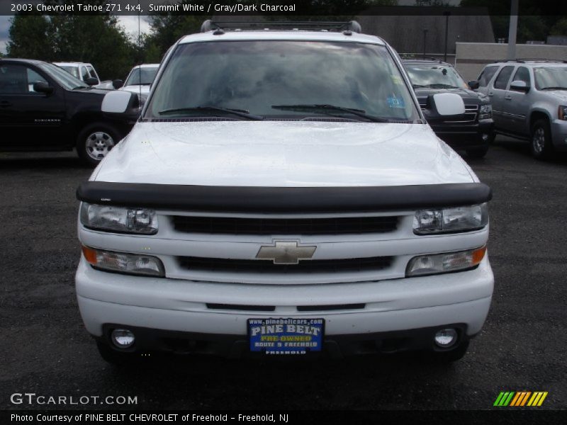 Summit White / Gray/Dark Charcoal 2003 Chevrolet Tahoe Z71 4x4