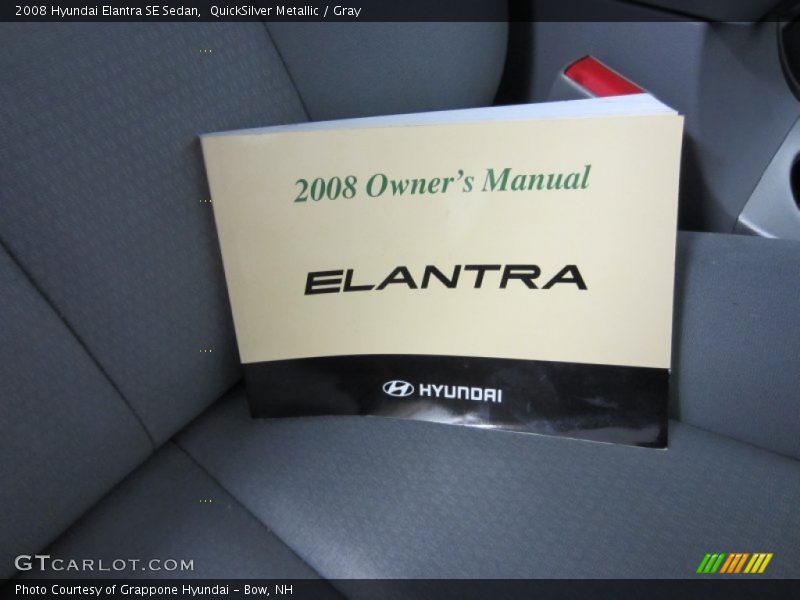 QuickSilver Metallic / Gray 2008 Hyundai Elantra SE Sedan