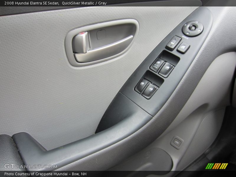 QuickSilver Metallic / Gray 2008 Hyundai Elantra SE Sedan