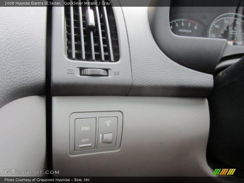 QuickSilver Metallic / Gray 2008 Hyundai Elantra SE Sedan