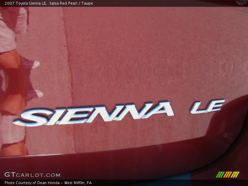 Salsa Red Pearl / Taupe 2007 Toyota Sienna LE