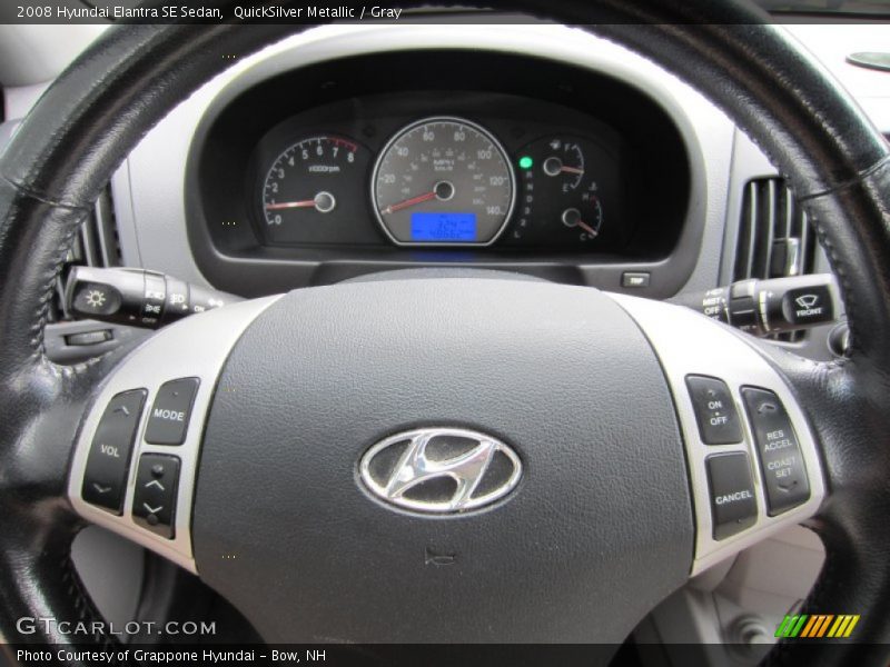 QuickSilver Metallic / Gray 2008 Hyundai Elantra SE Sedan