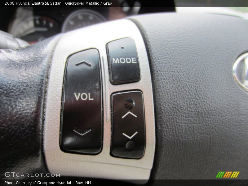 QuickSilver Metallic / Gray 2008 Hyundai Elantra SE Sedan