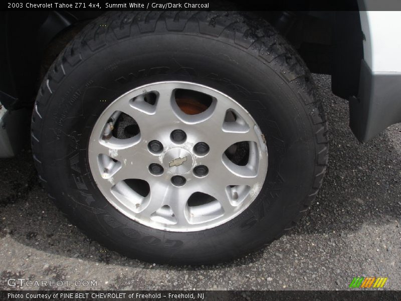 Summit White / Gray/Dark Charcoal 2003 Chevrolet Tahoe Z71 4x4