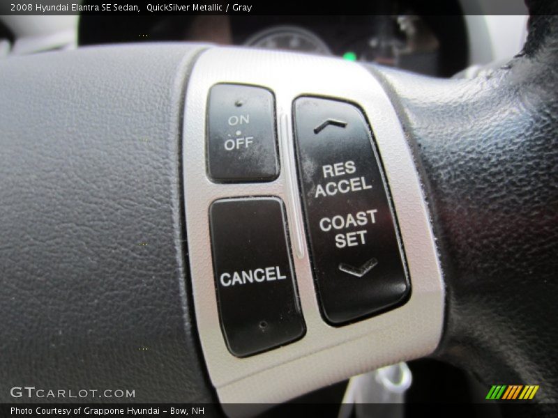 QuickSilver Metallic / Gray 2008 Hyundai Elantra SE Sedan