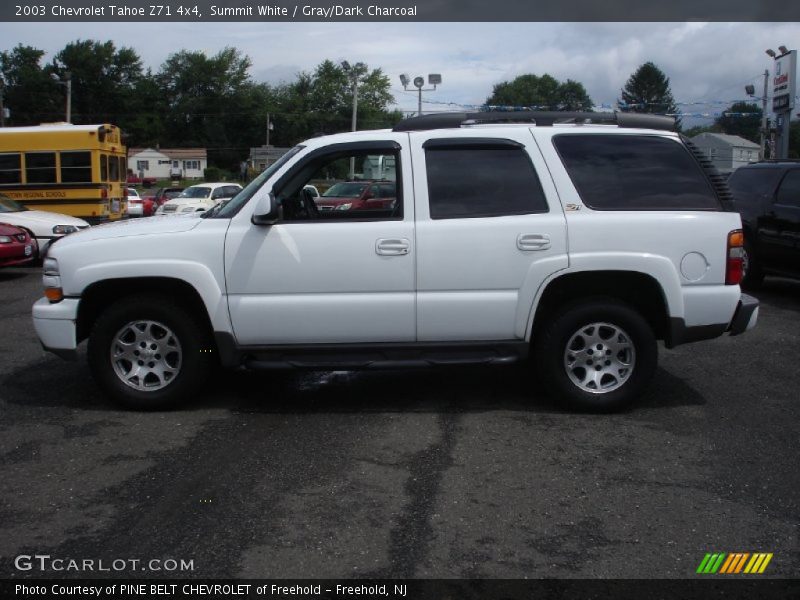 Summit White / Gray/Dark Charcoal 2003 Chevrolet Tahoe Z71 4x4