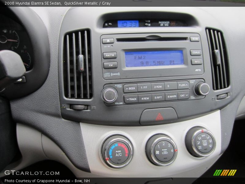 QuickSilver Metallic / Gray 2008 Hyundai Elantra SE Sedan