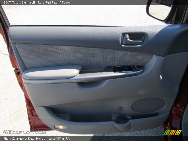 Salsa Red Pearl / Taupe 2007 Toyota Sienna LE